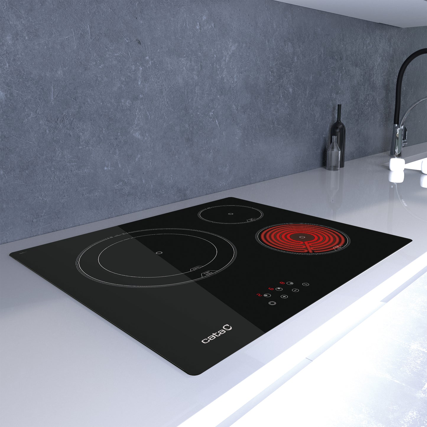 Placa vitrocerámica Cata 3 fuegos TD6003BK OFERTA