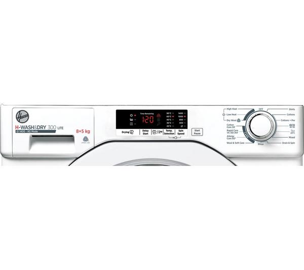 Lavasecadora Hoover 8/5kg blanca 1400rpm integración HBD485D2E/1-80 OUTLET