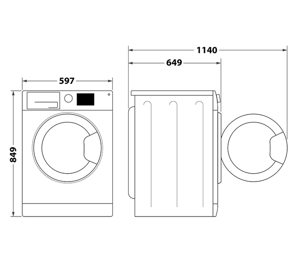 Secadora Hotpoint 9kg bomba de calor blanca H8D93WB OUTLET