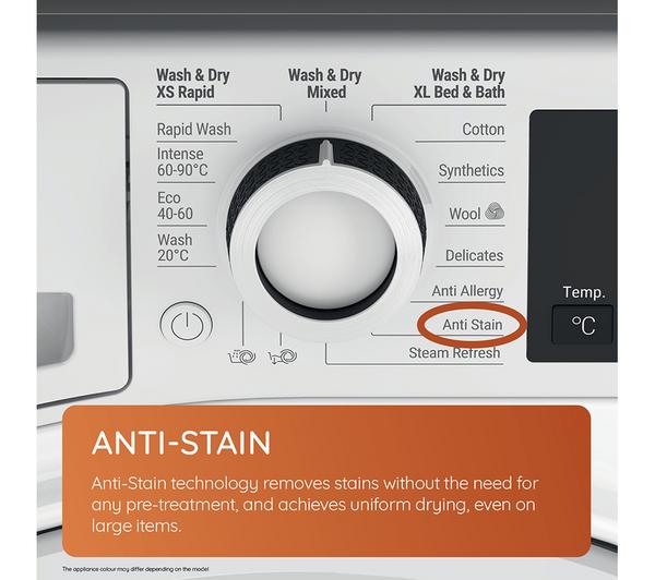 Lavasecadora Hotpoint 8/6kg blanca 1400rpm NDB8635W OUTLET