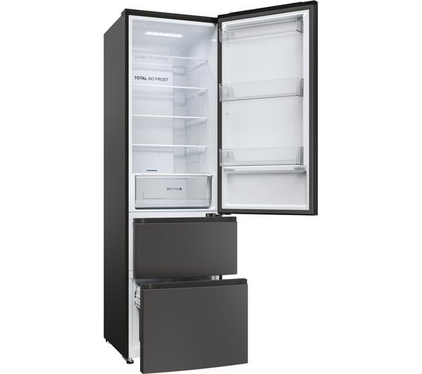 Frigorífico francés Haier negro 190*60cm HETR3619ENPB OUTLET