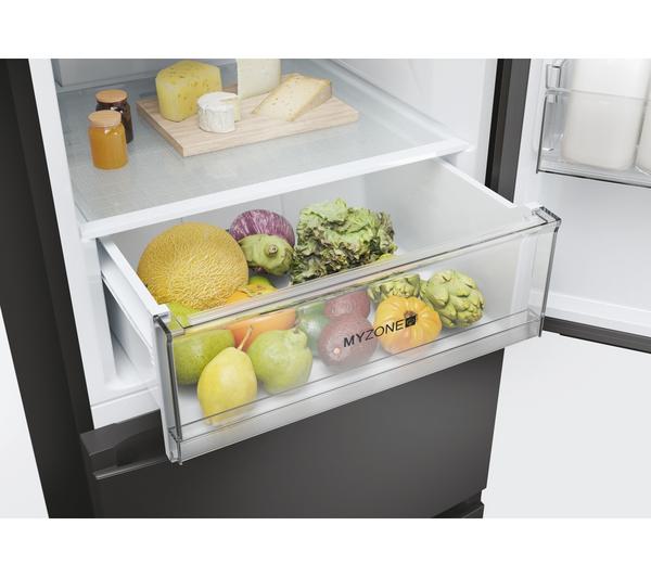 Frigorífico francés Haier negro 190*60cm HETR3619ENPB OUTLET