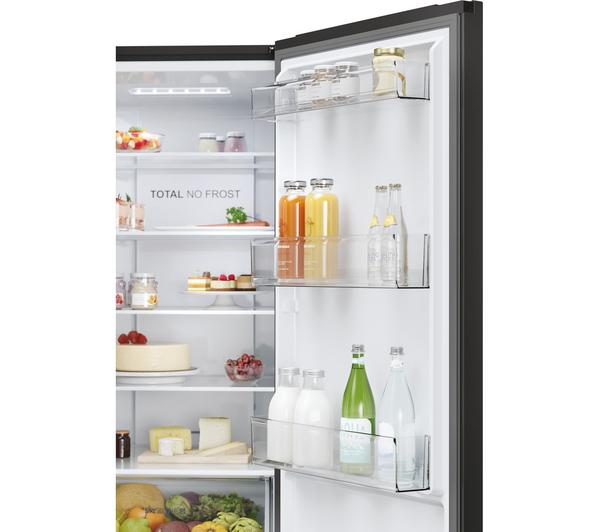 Frigorífico francés Haier negro 190*60cm HETR3619ENPB OUTLET
