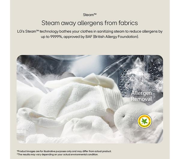 Lavadora LG 10kg blanca 1400rpm F4C510WBTN1 OUTLET