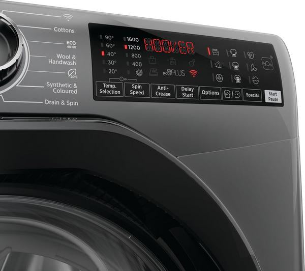 Lavadora Hoover 9kg inox 1600rpm H3WPS696TMBR6-80 OUTLET