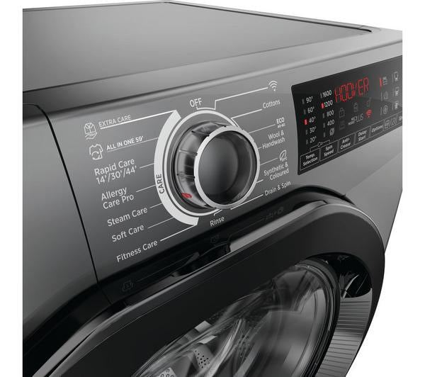 Lavadora Hoover 9kg inox 1600rpm H3WPS696TMBR6-80 OUTLET