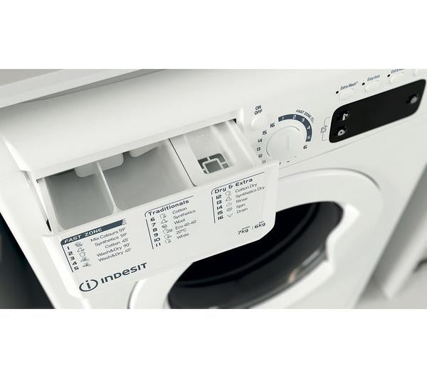Lavasecadora Indesit 7/6kg blanca 1400rpm EWDE761483W OUTLET