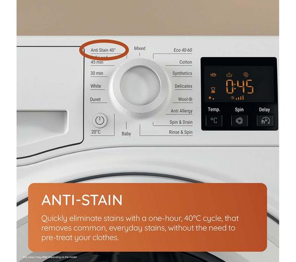Lavadora Hotpoint 8kg blanca 1400rpm NSWR846WK OUTLET