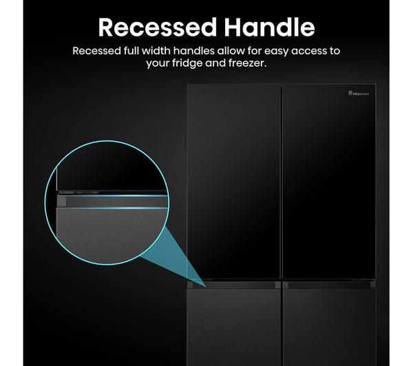 Frigorífico Americano Hisense negro 4 puertas RQ5X560SFLEF OUTLET