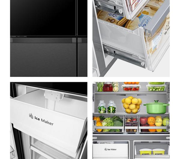 Frigorífico Americano Hisense negro 4 puertas RQ5X560SFLEF OUTLET