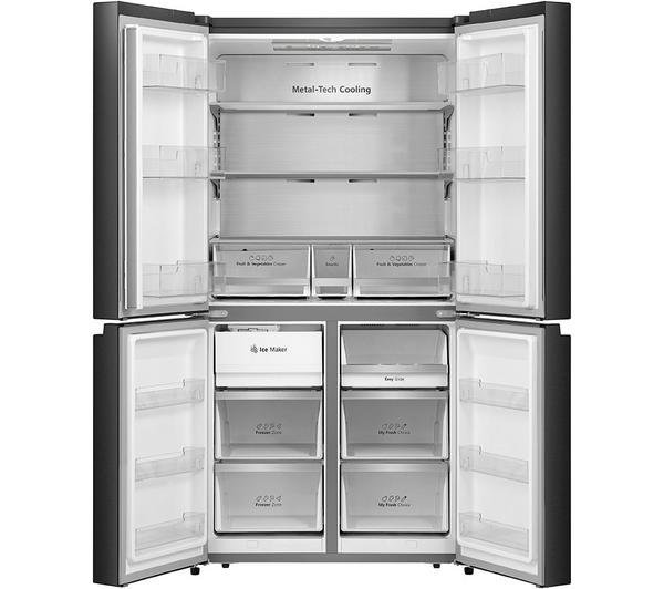 Frigorífico Americano Hisense negro 4 puertas RQ5X560SFLEF OUTLET
