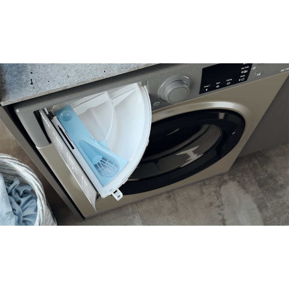 Lavasecadora Hotpoint 9/6kg inox 1600rpm RDGR9662GK OUTLET