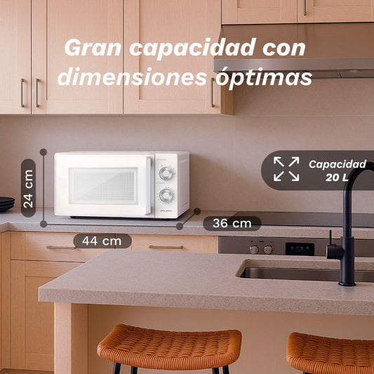 Microondas Grunkel 20lt blanco MW20NG OFERTA