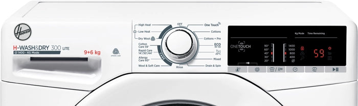 Lavasecadora Hoover 9/6kg blanca 1400rpm H3D496TE/1-80 OUTLET