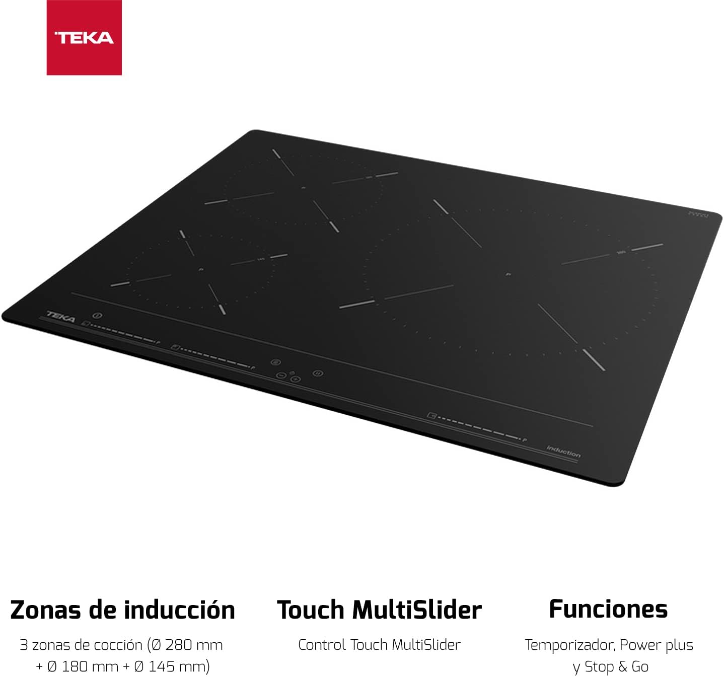 Placa inducción Teka 3 fuegos IBC63010BKMSS OFERTA