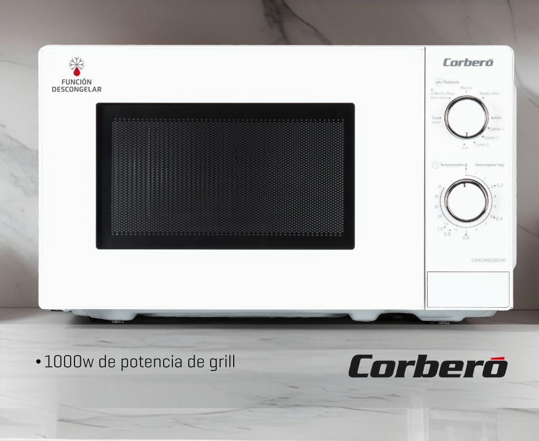 Microondas Corberó 20lt blanco CMICM5020GW OFERTA