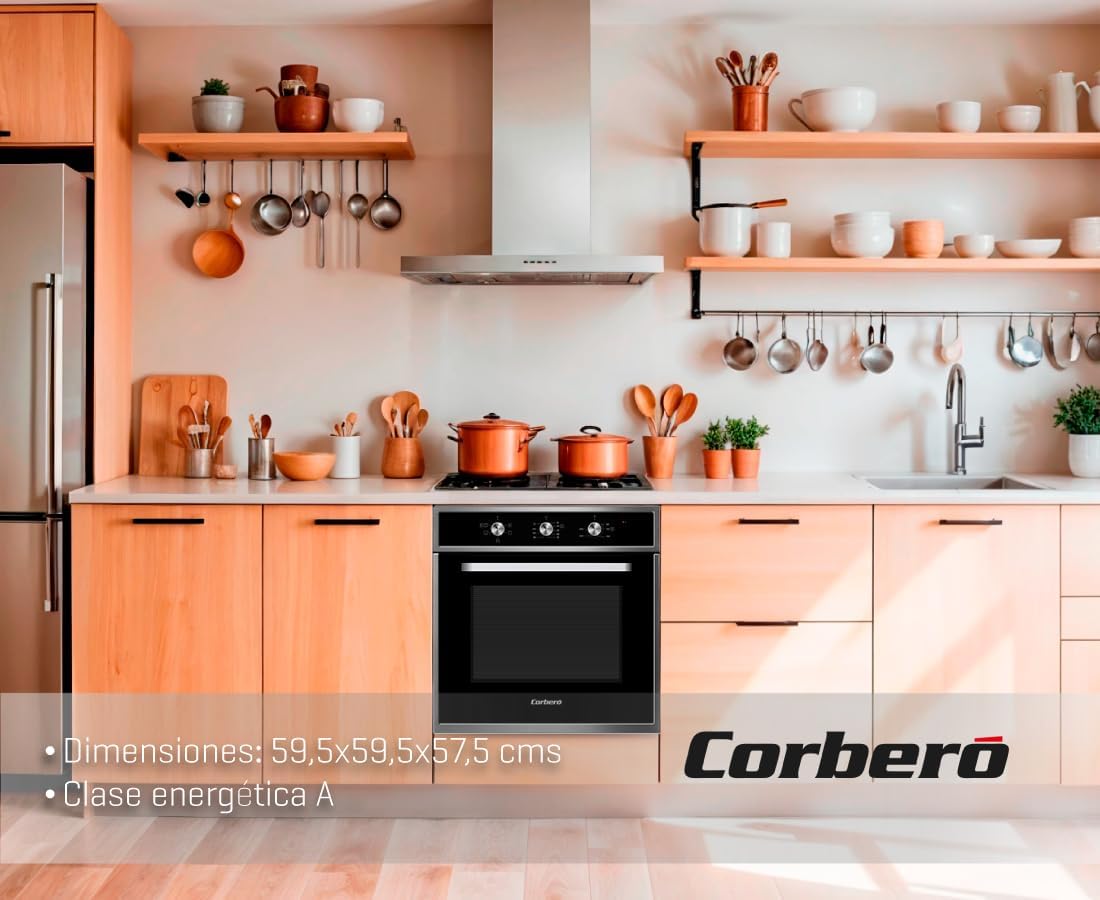 Horno Corberó negro multifunción 65lt (026345) OFERTA