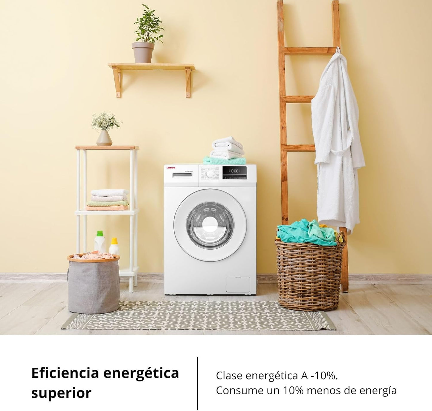 Lavadora Corberó 8kg blanca 1400rpm CLT8BL1424 OFERTA