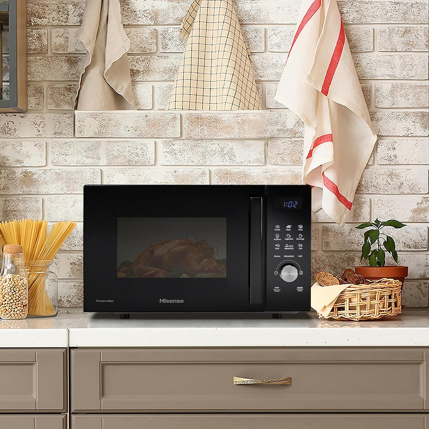 Microondas Hisense 23lt negro H23MOBSD1H OFERTA