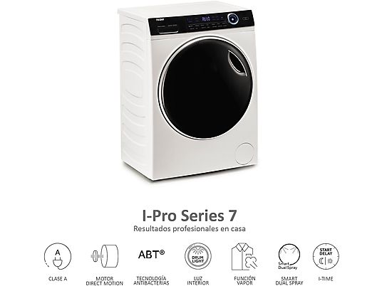 Lavasecadora Haier 12/8kg blanca 1400rpm HWD120-B14979 OUTLET