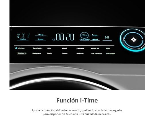 Lavasecadora Haier 12/8kg blanca 1400rpm HWD120-B14979 OUTLET