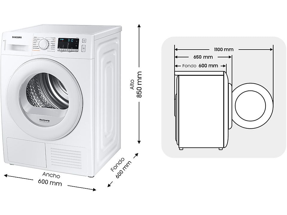 Secadora Samsung 8kg condensación DV80TA020TE OUTLET
