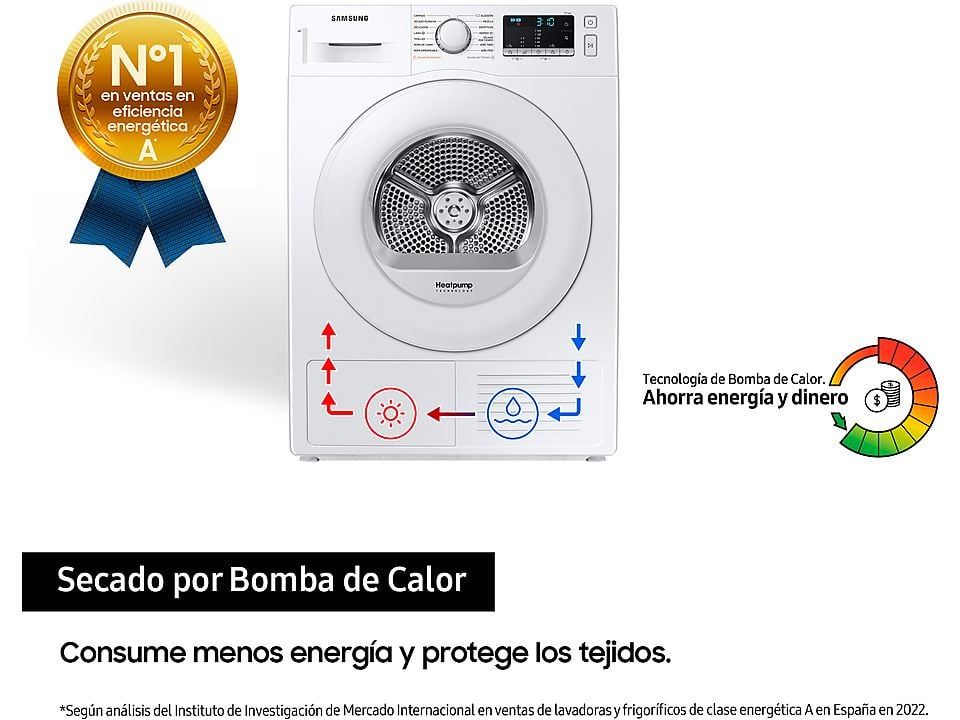 Secadora Samsung 8kg condensación DV80TA020TE OUTLET