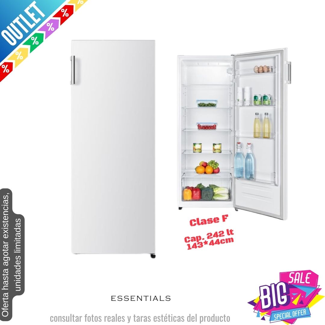 Frigorífico Essential blanco 1 puerta 143*55cm CTL55W22 OUTLET