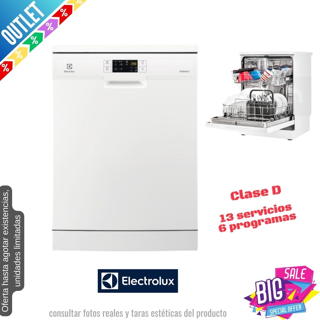 Lavavajillas Electrolux blanco 60cm 13 servicios ESF5535LOW OUTLET