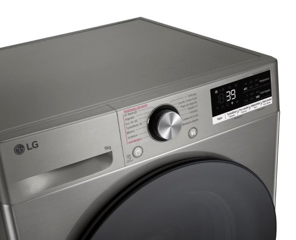 Lavadora LG 9kg inox 1400rpm F4WR7009AGS OUTLET