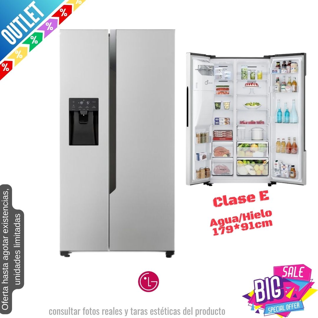 Frigorífico Americano LG inox GSM32HSBEH OUTLET