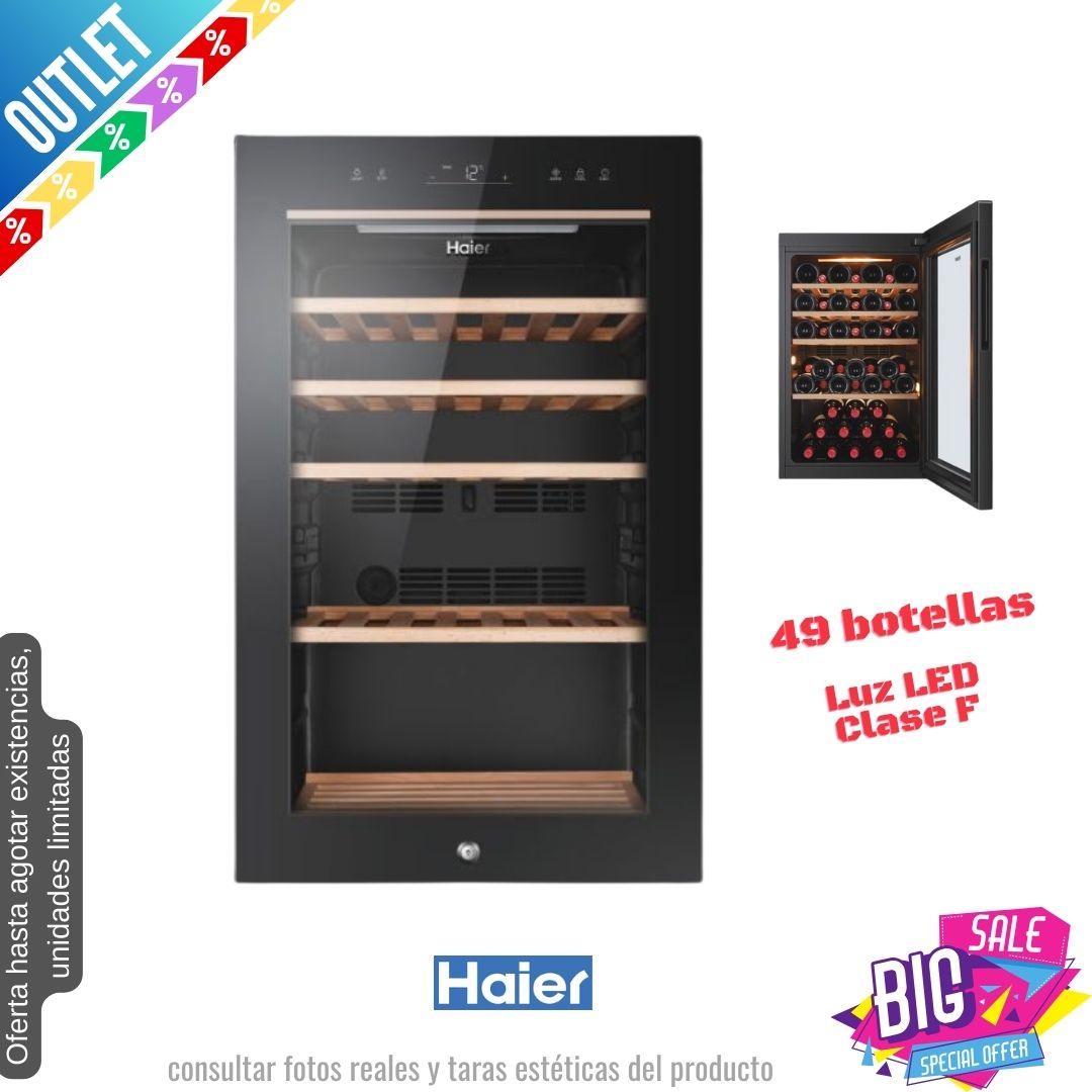 Vinoteca Haier 49 botellas HWS49GA OUTLET