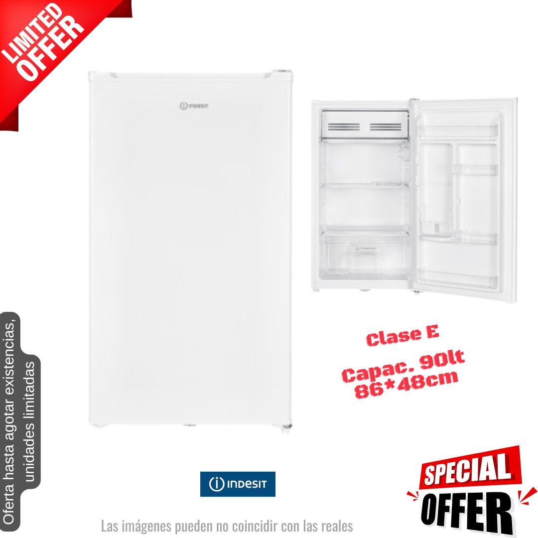 Frigorífico Indesit blanco 1 puerta 86*48cm I48VM112W OFERTA