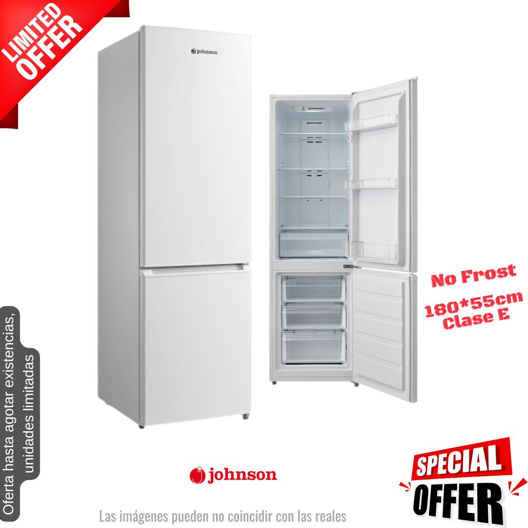 Frigorífico combi Johnson blanco 180*55cm JRC1805EN1W OFERTA