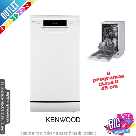 Lavavajillas Kenwood blanco 45cm KDW45W23 OUTLET
