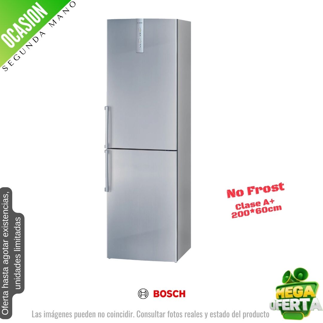 Frigorífico combi Bosch inox 200*60cm (026284) OCASION