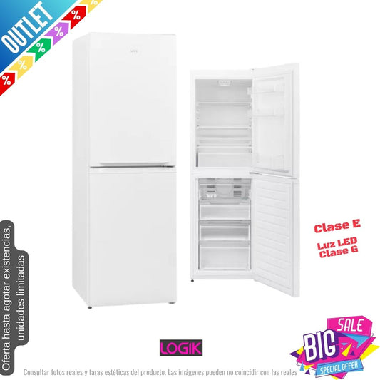 Frigorífico combi Logik blanco 166*54cm LFC55W23 OUTLET