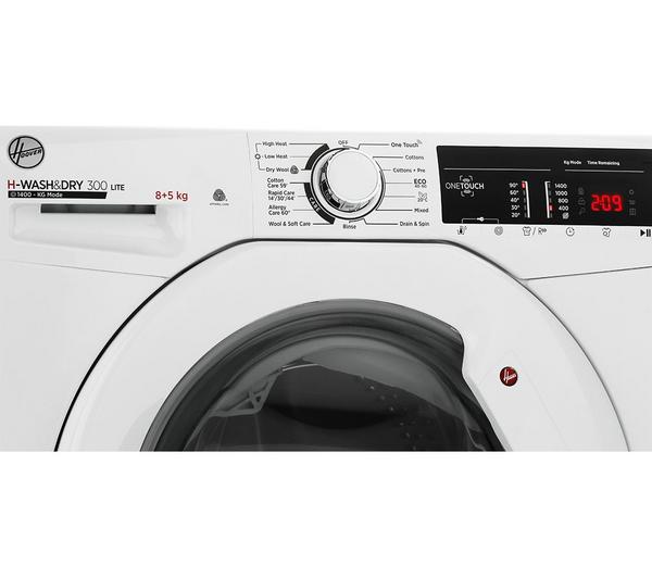 Lavasecadora Hoover 8/5kg blanca 1400rpm H3D485TE/1-80 OUTLET