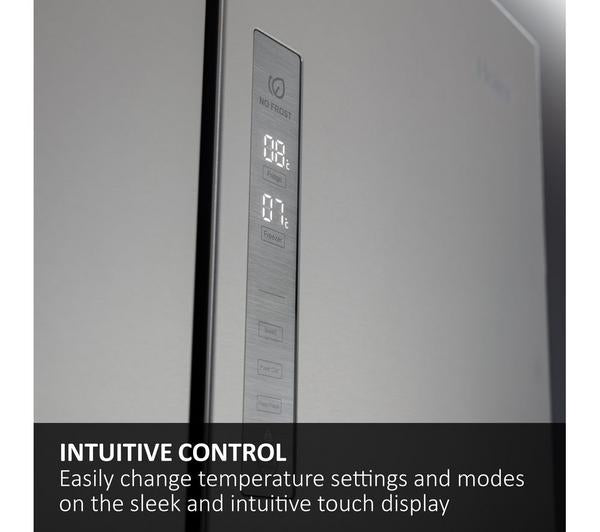 Frigorífico francés Haier negro 190*70cm HFR5719ENPB OUTLET