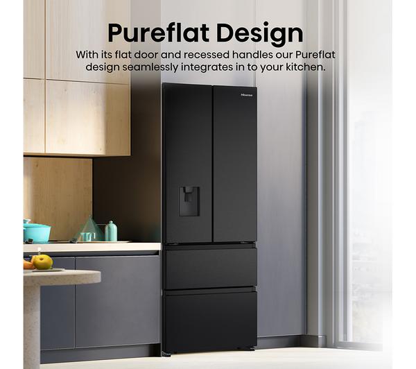 Frigorífico francés Hisense negro 200*70cm RF632N4WFE OUTLET