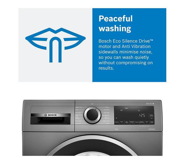 Lavadora Bosch 9kg inox grafito 1400rpm WGG244ZCGB OUTLET