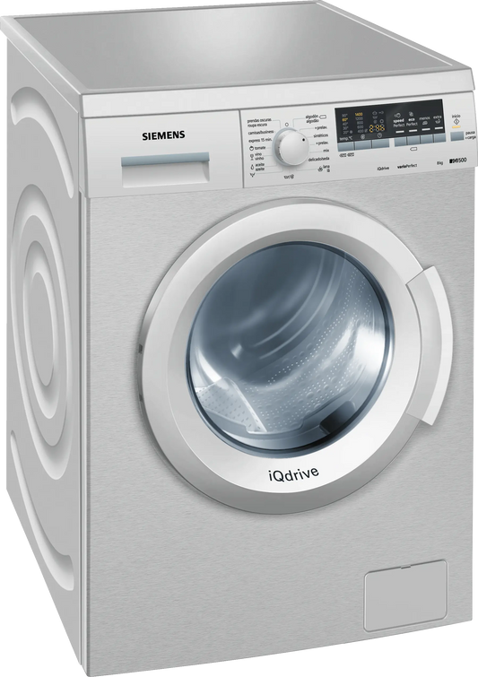 Lavadora Siemens 8kg inox 1400rpm WM14Q48XES OCASION