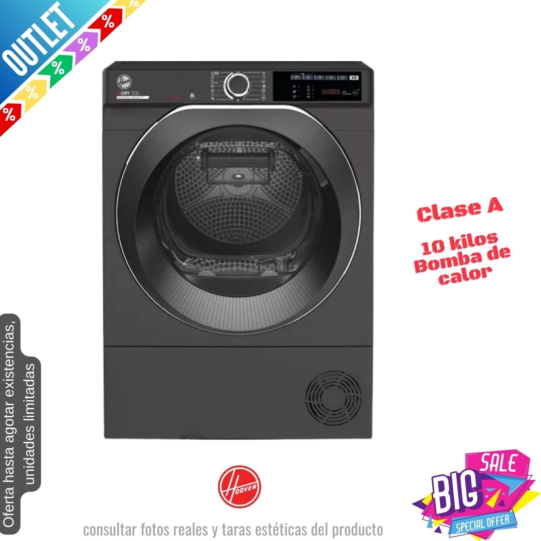 Secadora Hoover 10kg bomba de calor NDEH10A2TCBER-80 OUTLET