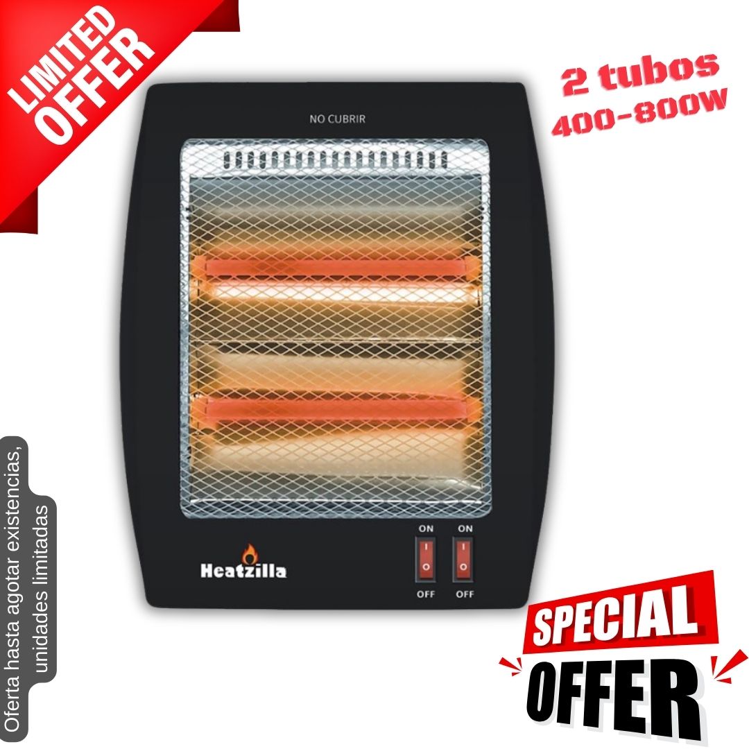 Calefactor cuarzo negro SYCLQ6N 800W OFERTA