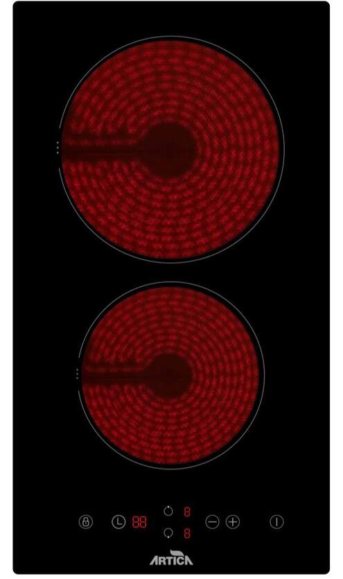 Placa vitrocerámica Artica 2 fuegos (026213) OFERTA