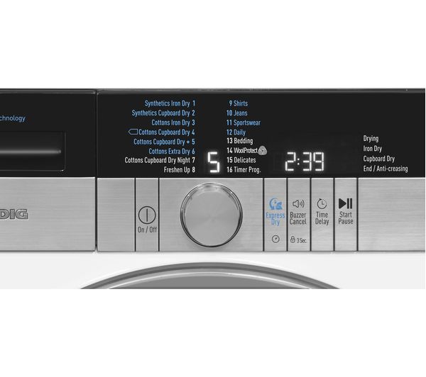 Secadora Grundig 8kg bomba de calor blanca GTN38267GCW OUTLET