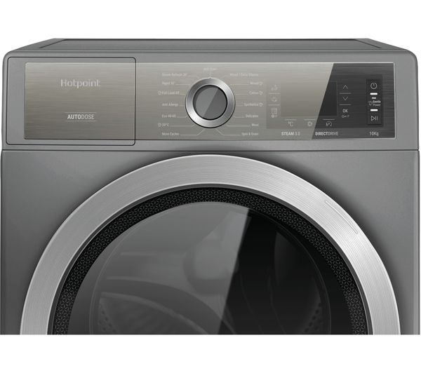 Lavadora Hotpoint 10kg inox 1400rpm H8W046SB OUTLET