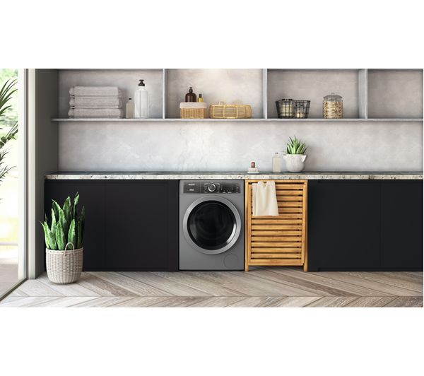 Lavadora Hotpoint 10kg inox 1400rpm H8W046SB OUTLET