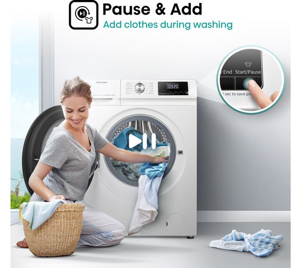 Lavasecadora Hisense 8/5kg blanca 1400rpm WDQA8014EVJM OUTLET