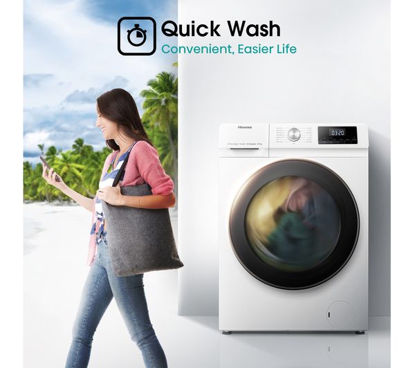 Lavasecadora Hisense 8/5kg blanca 1400rpm WDQA8014EVJM OUTLET